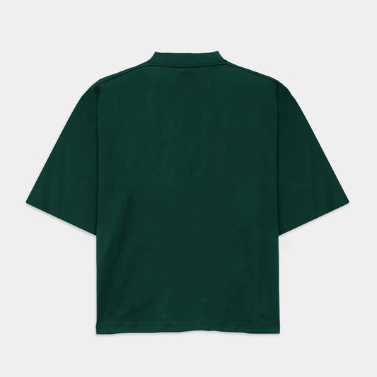 Racing green box fit tee