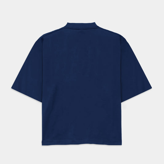 Royal blue box fit tee