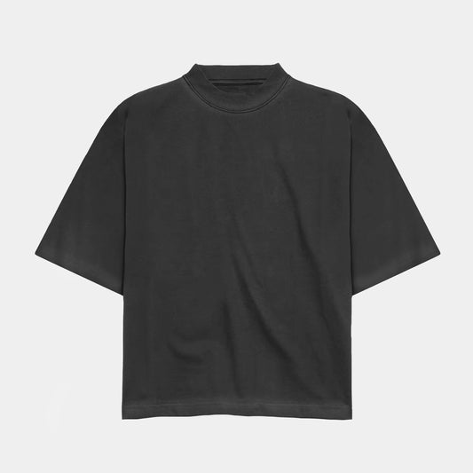 Vintage charcoal box fit tee