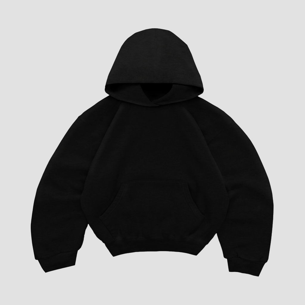 Ultra heavy black hoodie [ COMING 2025 ]