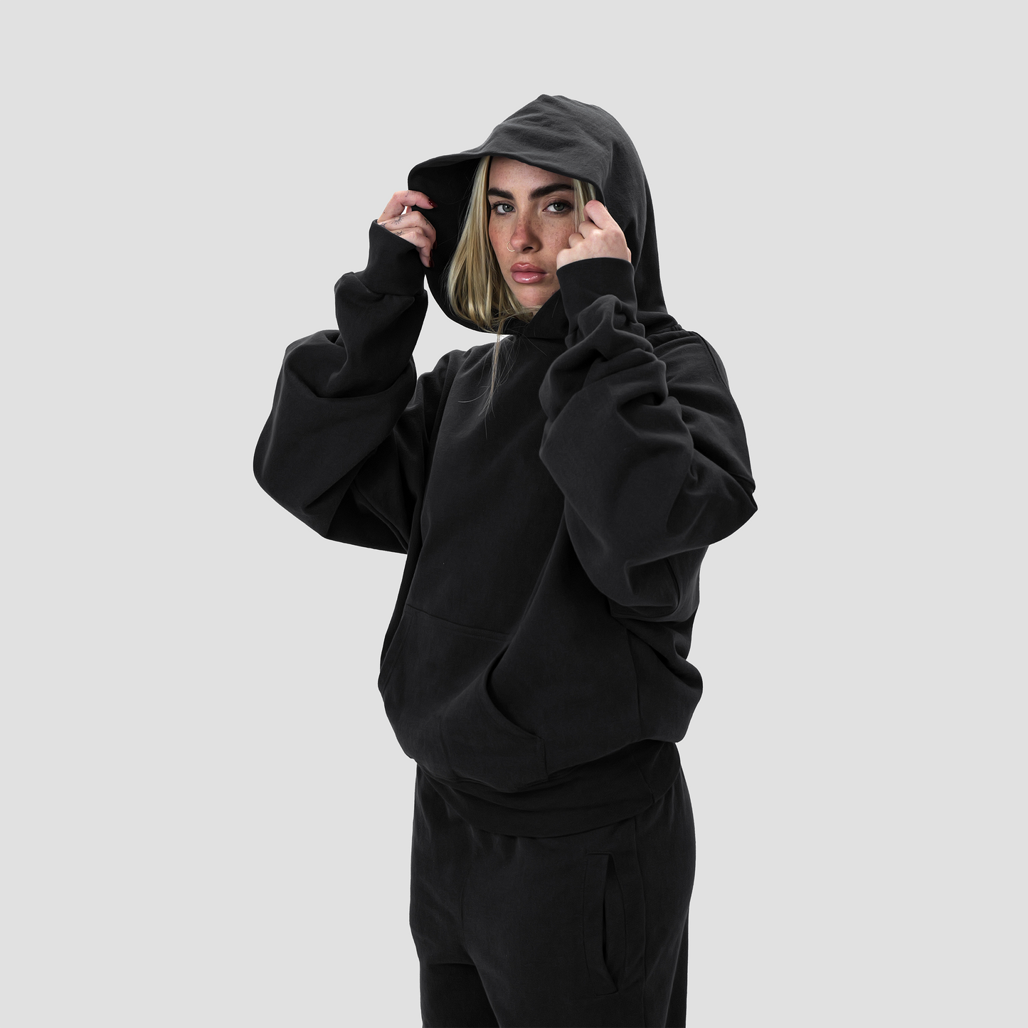 Heavy black hoodie