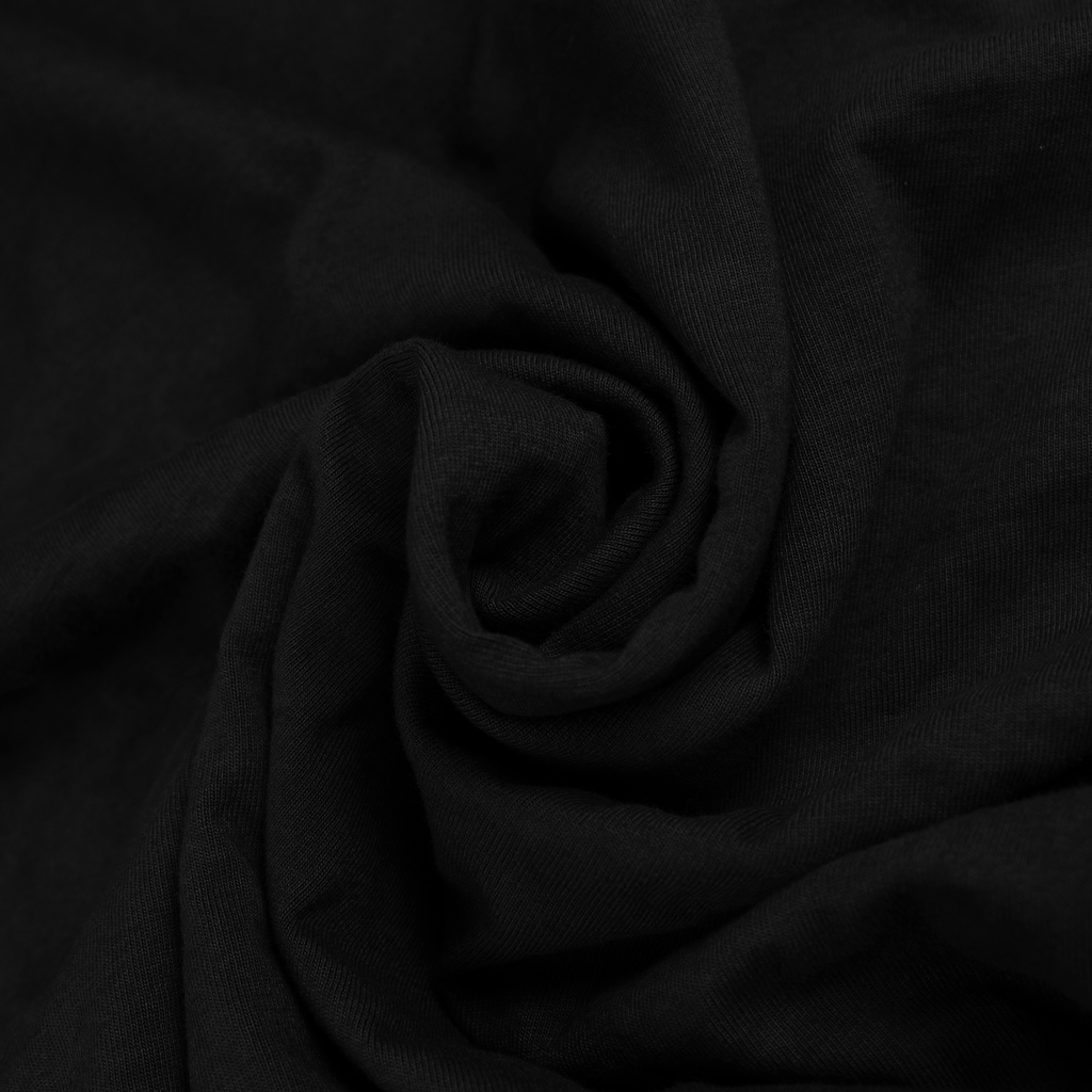 Black ultra heavy box fit tee