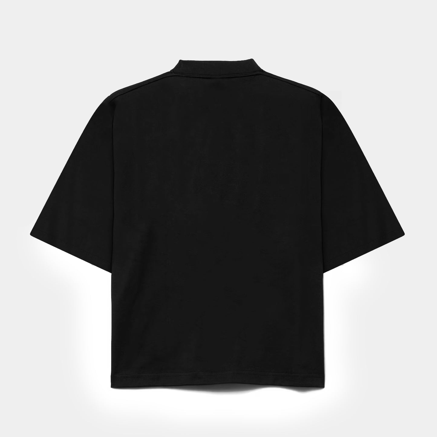 Black ultra heavy box fit tee