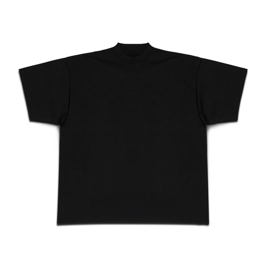 300gsm vintage heavyweight black oversized box fit blank tee