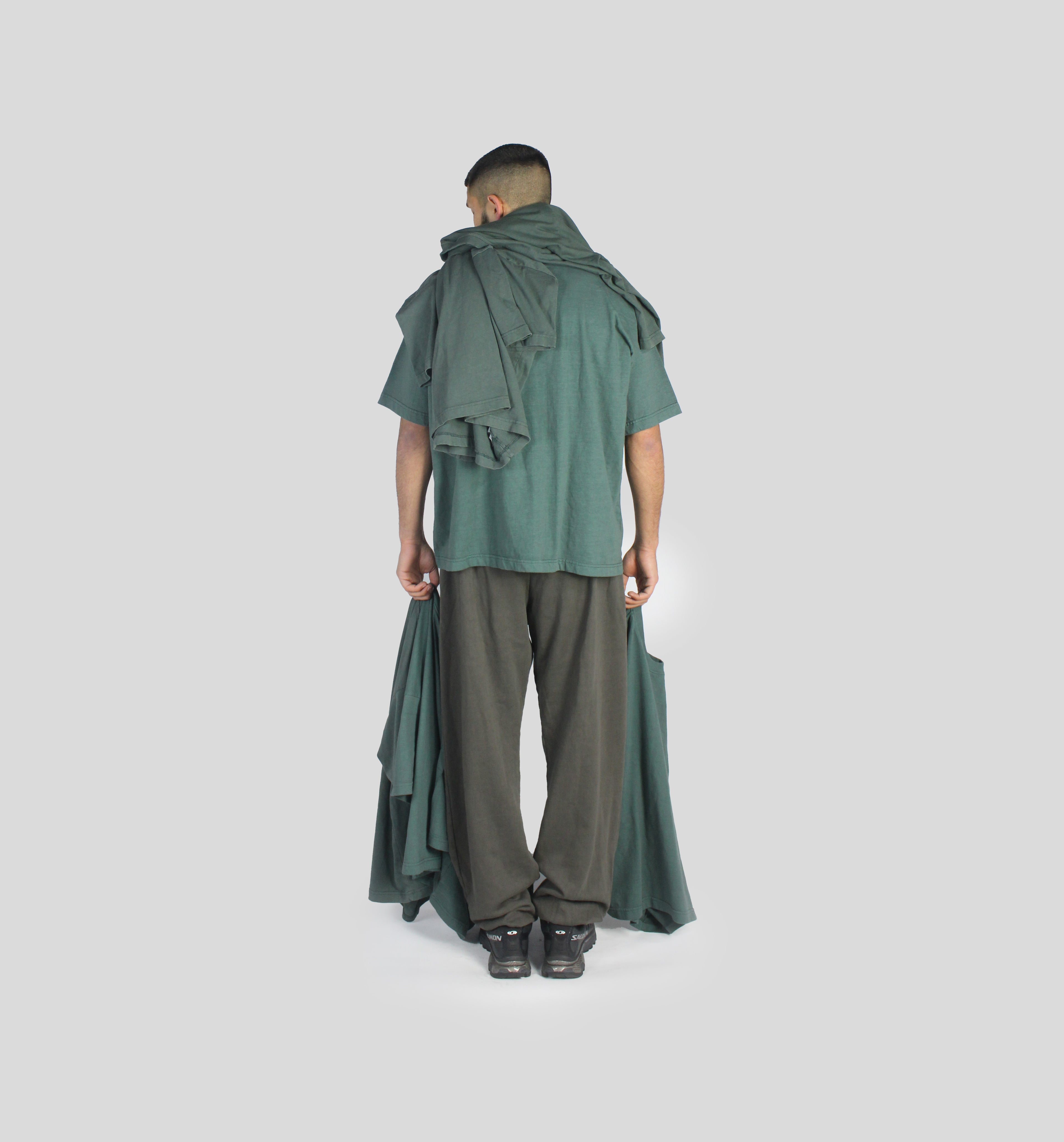 Racing green box fit tee