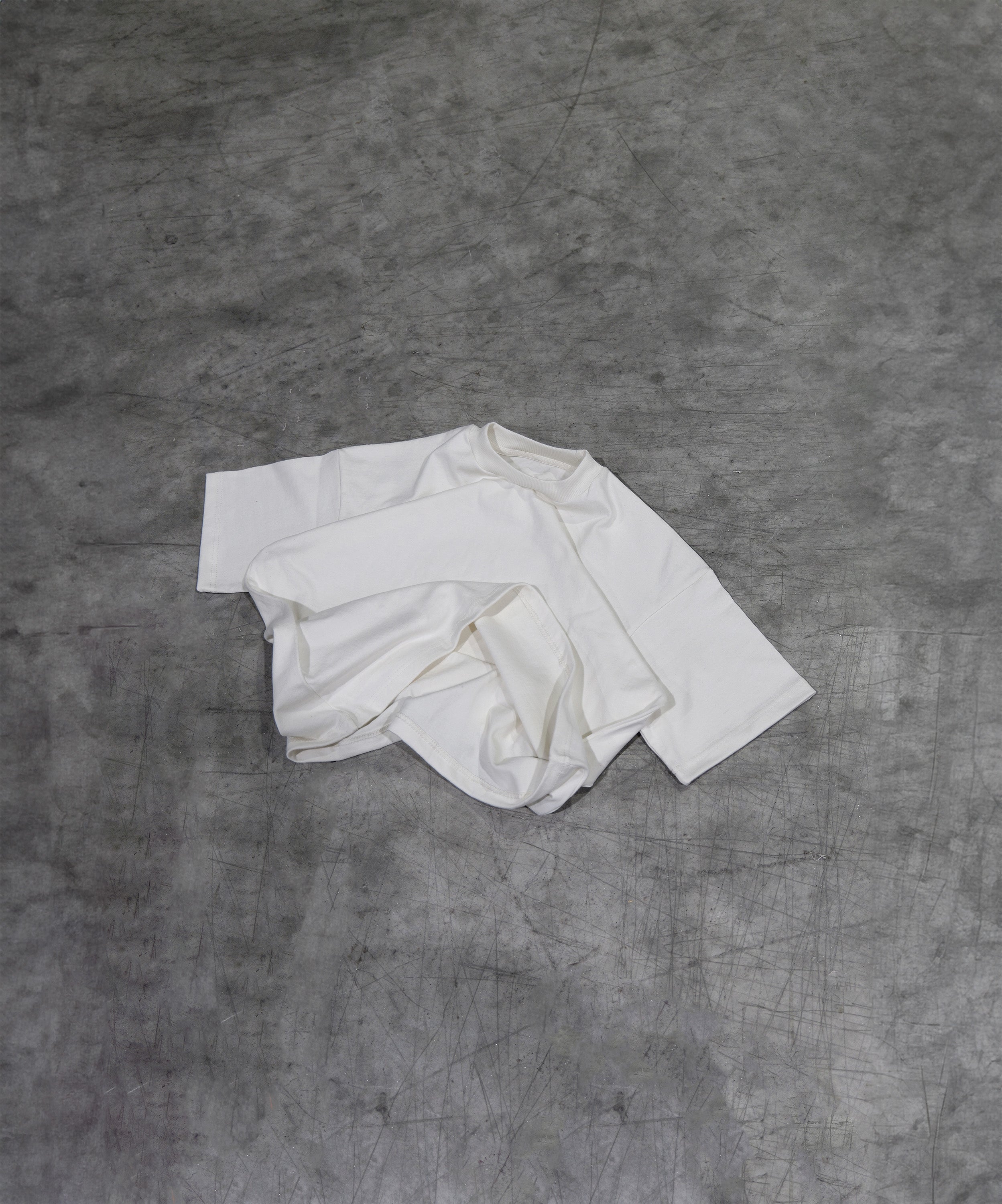 300gsm vintage heavyweight off white oversized box fit blank tee